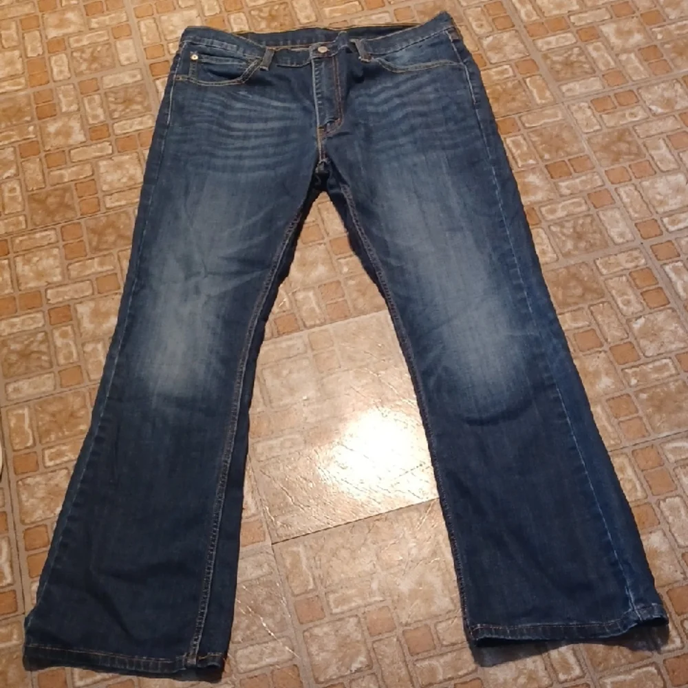 Levi's Men's Dark Blue Straight Jeans 527 Levi's 36x32
